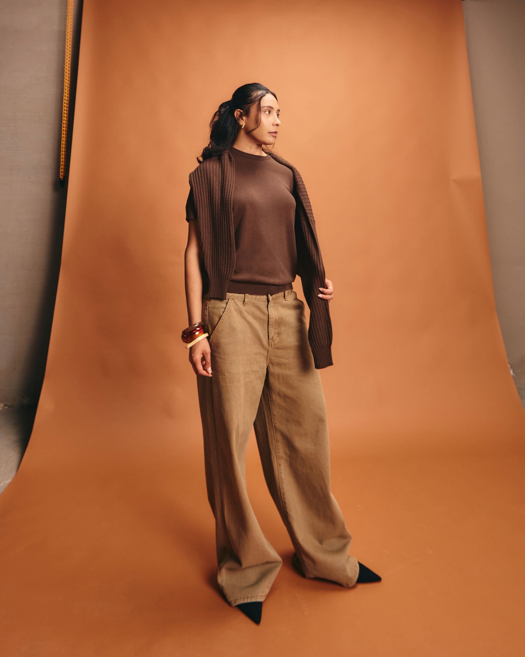 Camiseta Tejida Esencial - Mujer