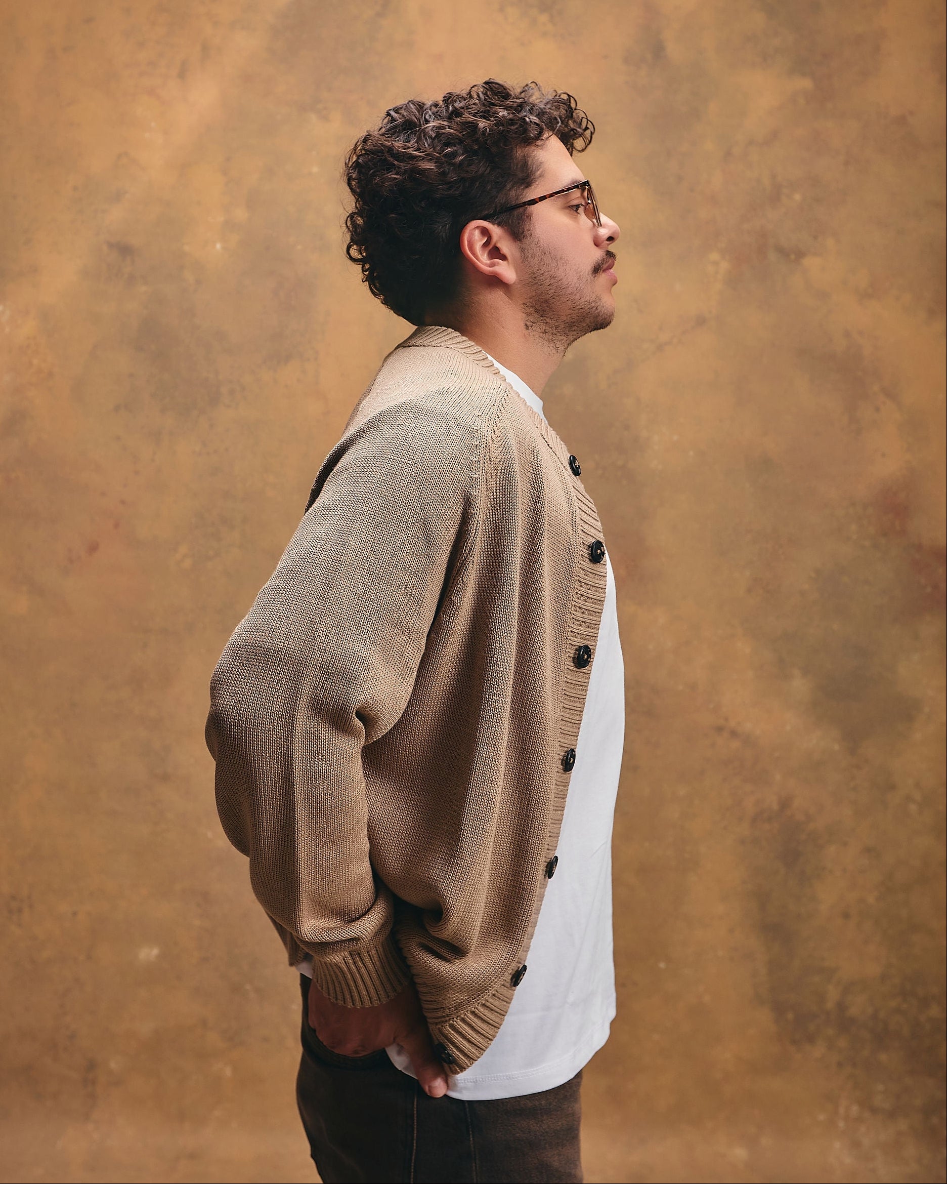 Cardigan Beige - Hombre