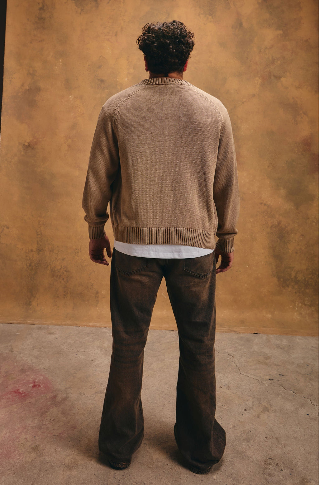 Cardigan Beige - Hombre