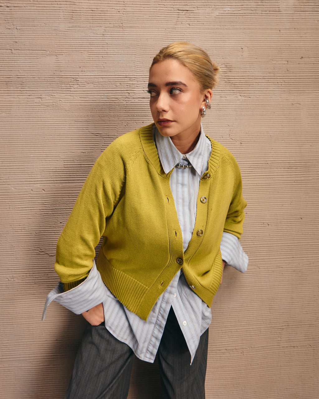 Cardigan Silente Pistacho