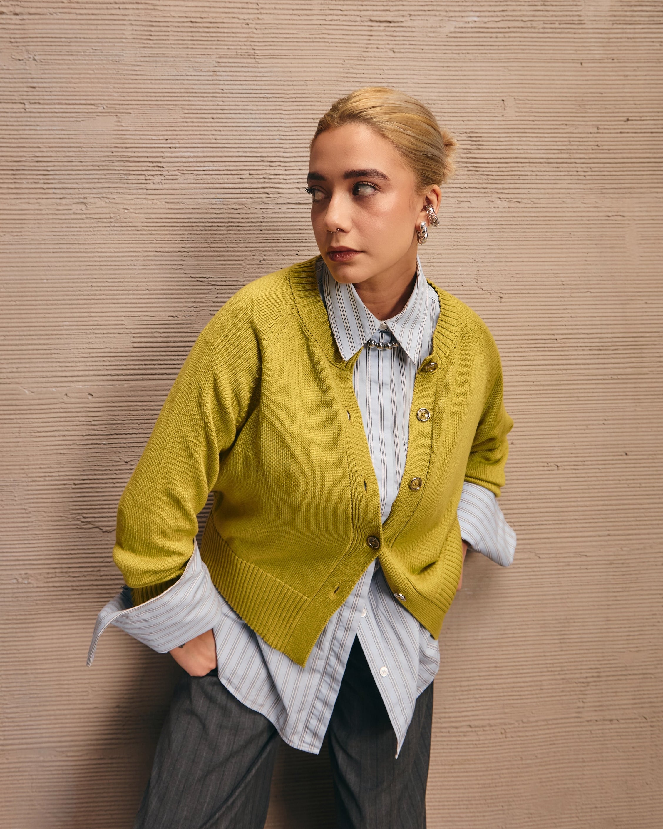 Cardigan Silente Pistacho