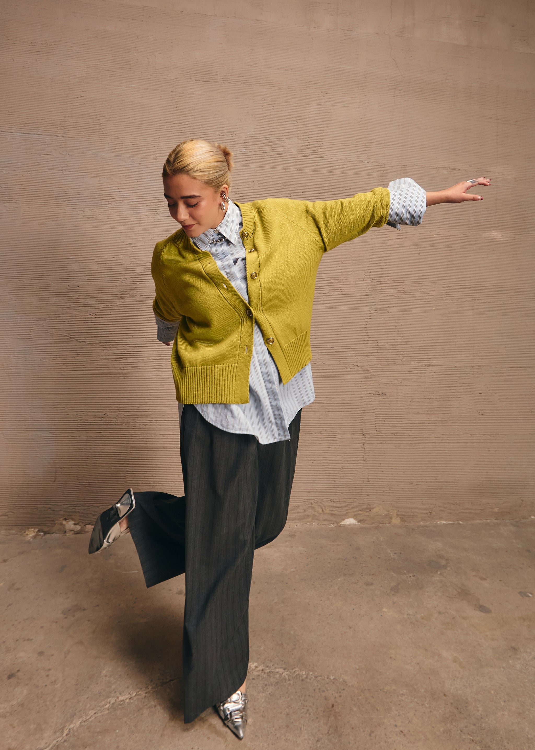 Cardigan Silente Pistacho