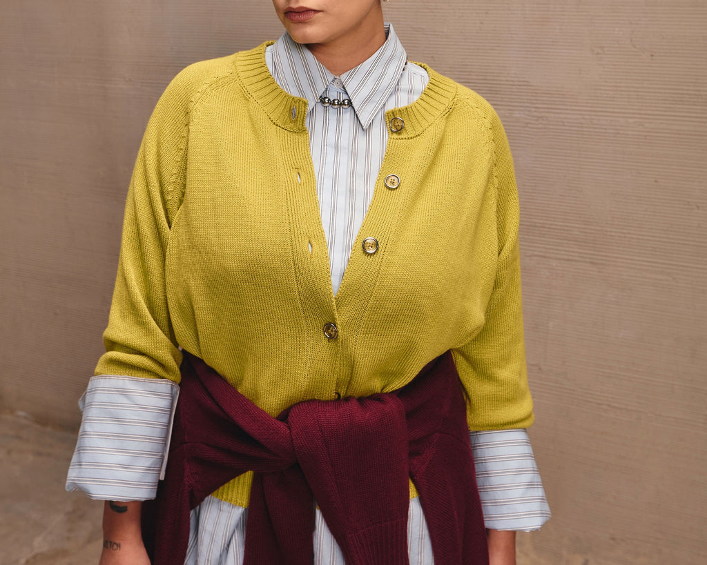 Cardigan Silente Pistacho