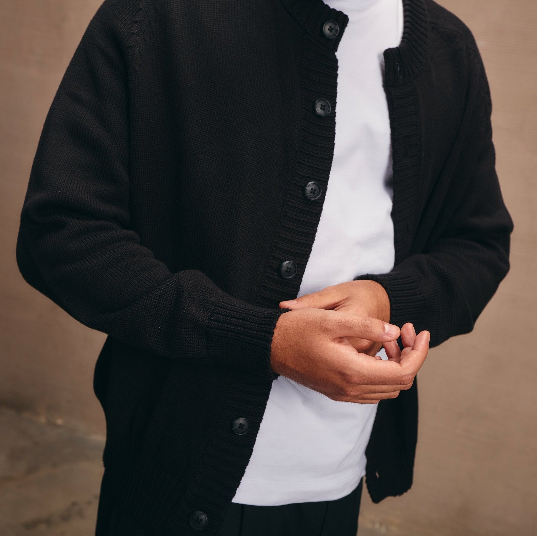 Cárdigan Silente — Negro